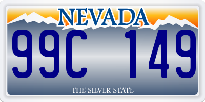 NV license plate 99C149