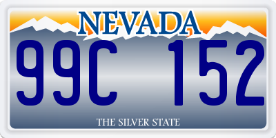 NV license plate 99C152