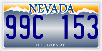 NV license plate 99C153