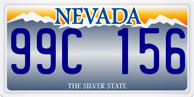 NV license plate 99C156