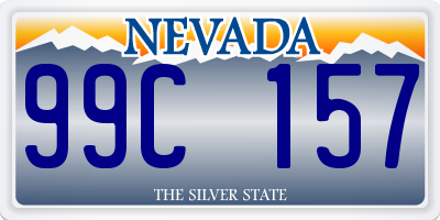 NV license plate 99C157