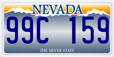 NV license plate 99C159