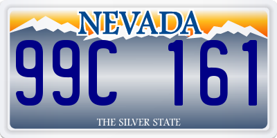 NV license plate 99C161