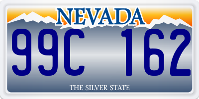 NV license plate 99C162