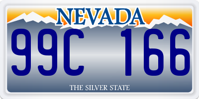 NV license plate 99C166