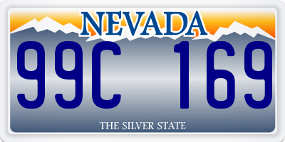 NV license plate 99C169