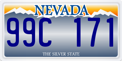 NV license plate 99C171