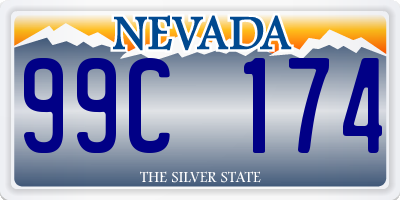 NV license plate 99C174