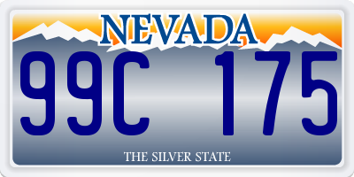 NV license plate 99C175