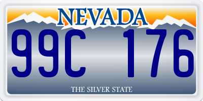 NV license plate 99C176