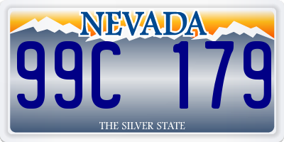 NV license plate 99C179