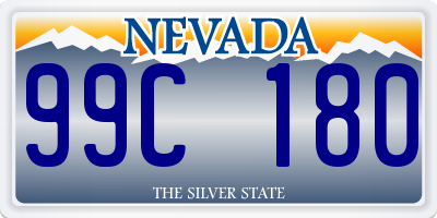 NV license plate 99C180