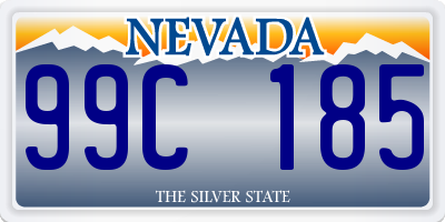 NV license plate 99C185