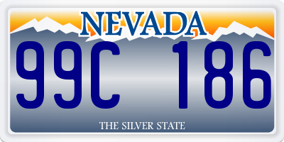 NV license plate 99C186