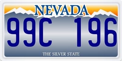 NV license plate 99C196