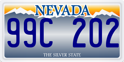 NV license plate 99C202