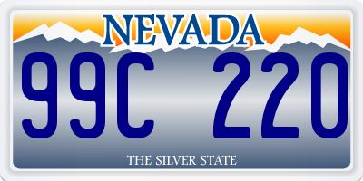 NV license plate 99C220