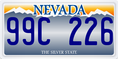 NV license plate 99C226