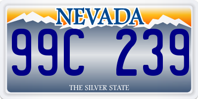 NV license plate 99C239