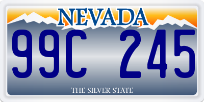 NV license plate 99C245