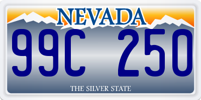 NV license plate 99C250