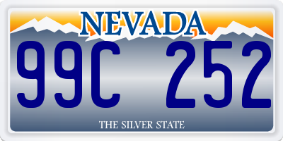 NV license plate 99C252