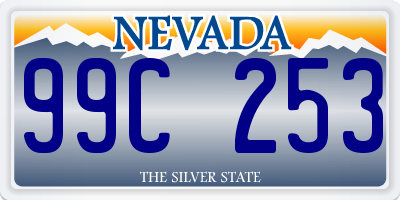 NV license plate 99C253