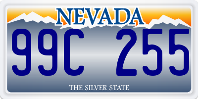 NV license plate 99C255