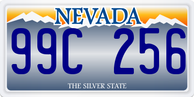 NV license plate 99C256