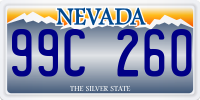 NV license plate 99C260