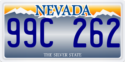 NV license plate 99C262