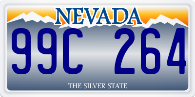 NV license plate 99C264