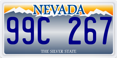 NV license plate 99C267