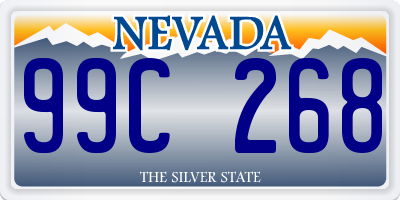 NV license plate 99C268