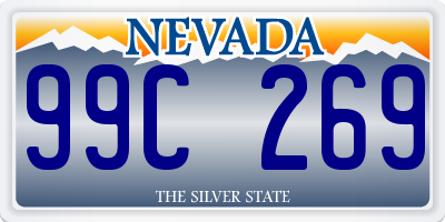 NV license plate 99C269