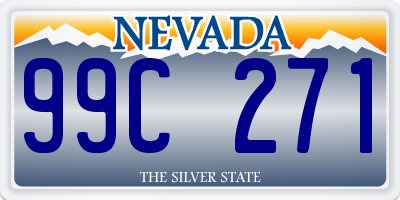 NV license plate 99C271