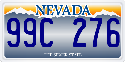 NV license plate 99C276