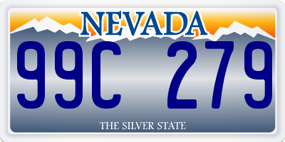 NV license plate 99C279