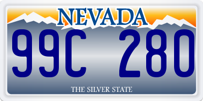 NV license plate 99C280