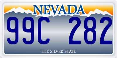 NV license plate 99C282