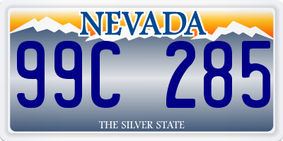 NV license plate 99C285