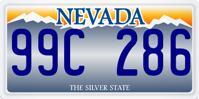 NV license plate 99C286