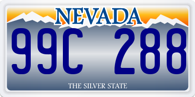 NV license plate 99C288