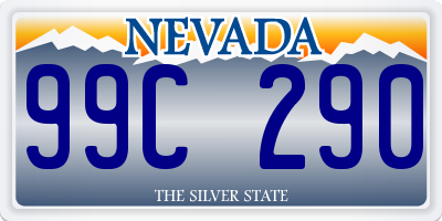 NV license plate 99C290