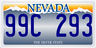 NV license plate 99C293