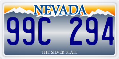 NV license plate 99C294