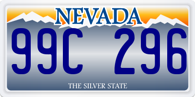 NV license plate 99C296