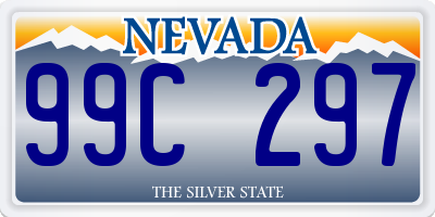 NV license plate 99C297