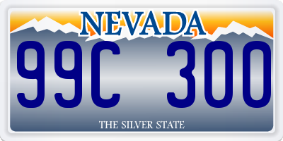 NV license plate 99C300