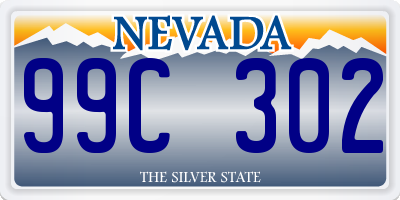 NV license plate 99C302